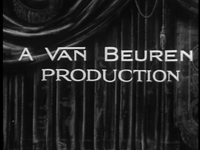 Van Beuren Studios creates a black and white cartoon