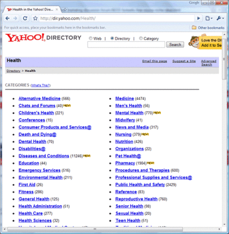 Yahoo! Directory goes online