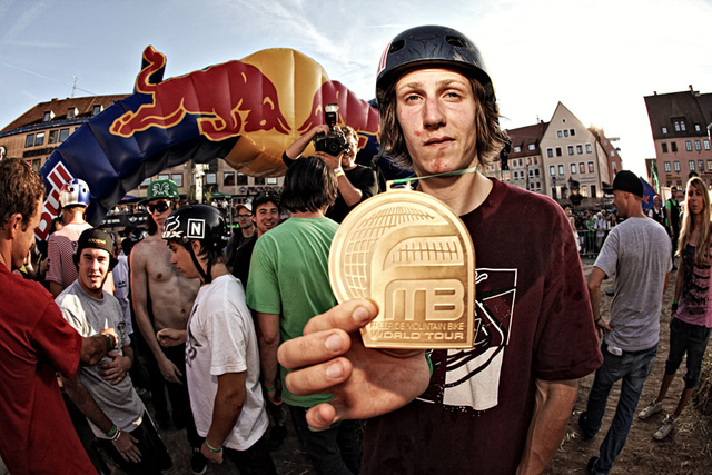 he won the Freeride Mountain Bike World Tour overall title
