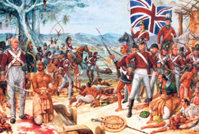 British come to Ceylon