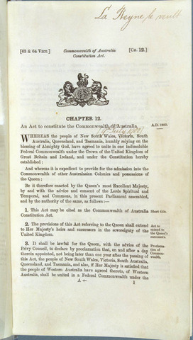 Signed Constitution