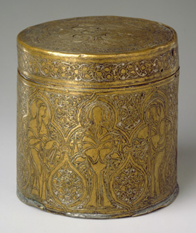 Pyxis depicting Christ's Entry into Jerusalem