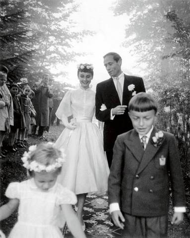 Audrey and Mel Ferrer's wedding