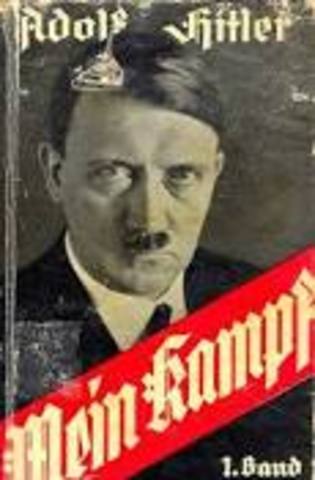 Hitler writes Mein Kampf.
