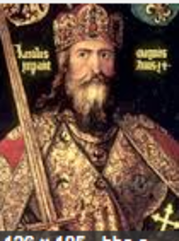 AD - CHARLAMAGNE BECOMES RULER OF W. EUROPE (NOT ENGLAND & SCANDANAVIA)