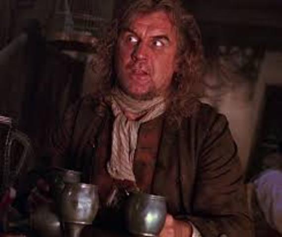 Billy Bones comes to the Admiral Benbow Inn