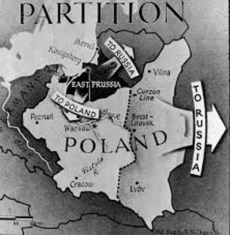 Start of Parition of Poland