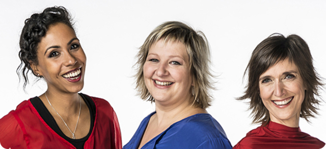 Start van programma ‘De Madammen’ met Anja Daems, Cathérine Vandoorne en Ilse Van Hoecke