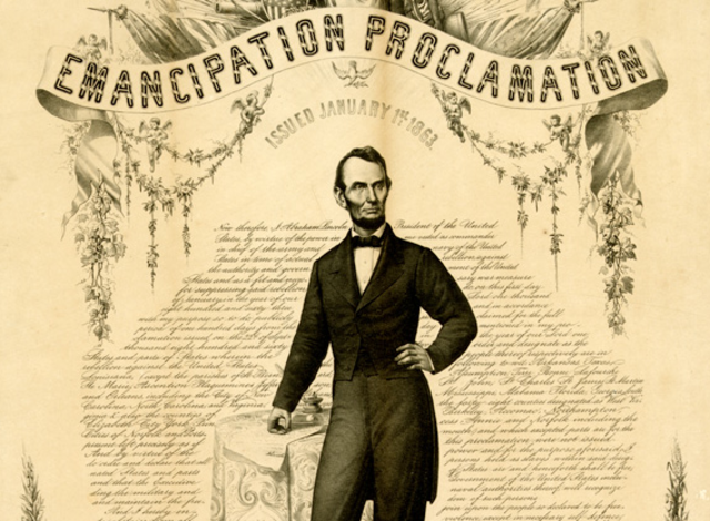 1863 Lincoln’s Emancipation Proclamation