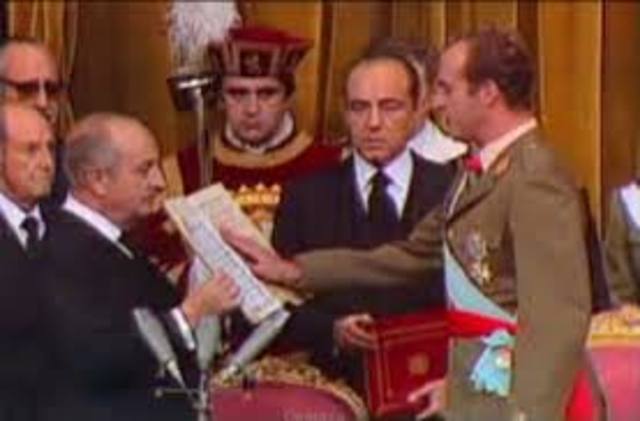 Proclamación de Juan Carlos como jefe de estado