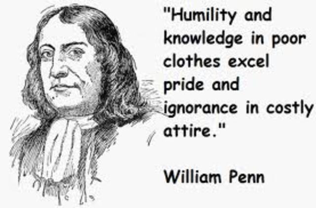 William Penn Recieves Land.