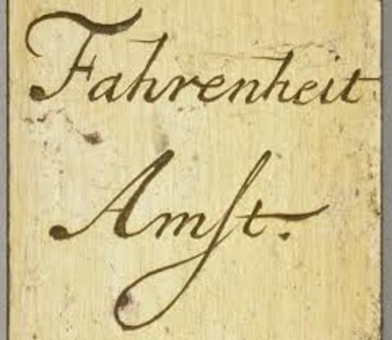 Gabriel Fahrenheit makes the first mercury in glas thermeter