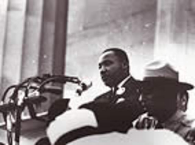 Martin Luther King gives his "I Have a Dream Speech."