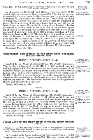 Indian Appropriations Act