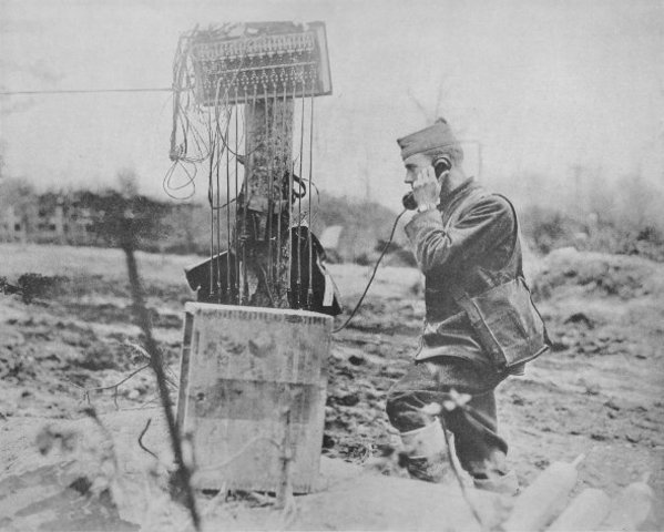 Telephones used throughout WWI