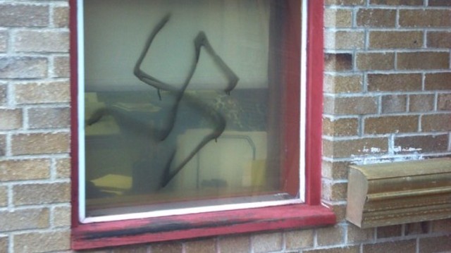 Vandalized Swastika