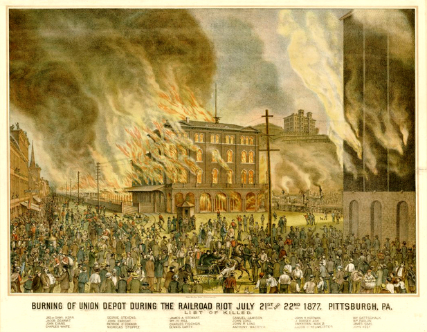 Pennslyania Railroad's Massive Fire
