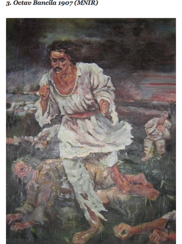 Octav Bancila completes his painting "1907".