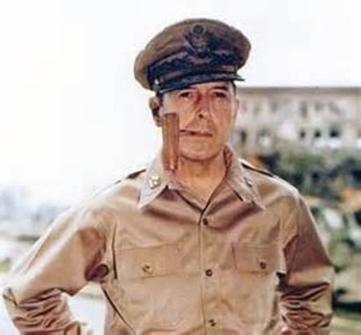 Gen. MacArthur Returned to the Philippines (Leyte Gulf)