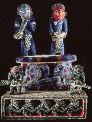 Throne and footstool of King Nsangu