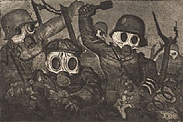 Stormtroopers Advancing Under Gas - Otto Dix