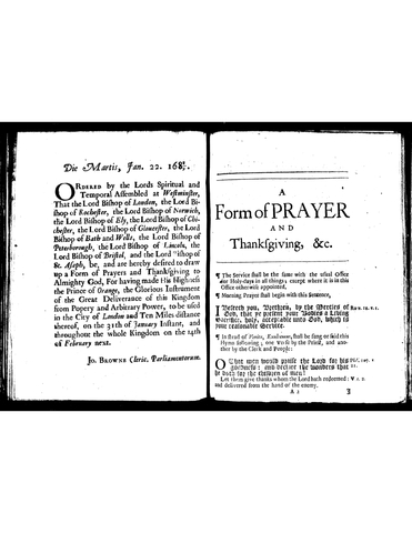 England's Glorious Revolution of 1688