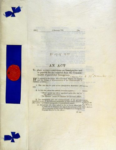 Immigration Restriction Act