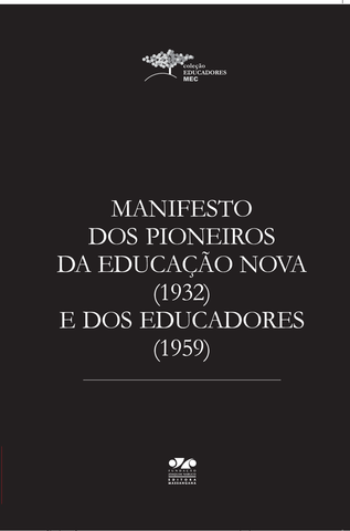 Manifesto pioneiros da educação