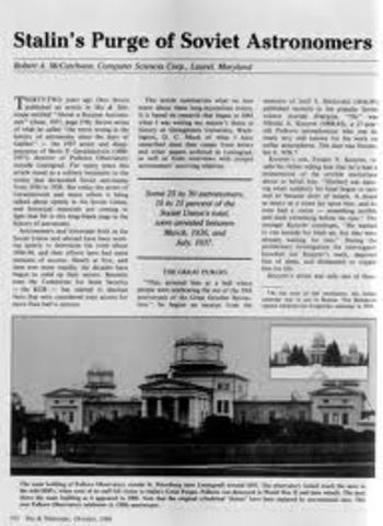 The Great Purge Began