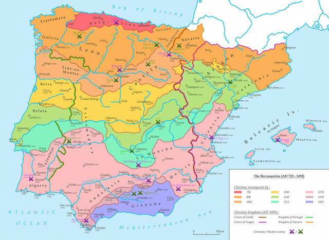 Spanish muslims forced south