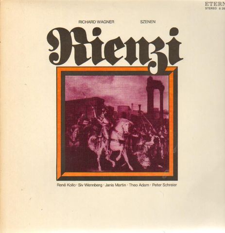 Representation of "Rienzi" by Wagner at the Linz Opera Theatre.