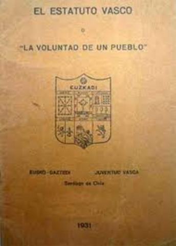 Aprobación del Estatuto de Autonomía del Pais Vasco