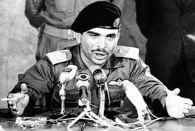 King Hussein declares war on PLO