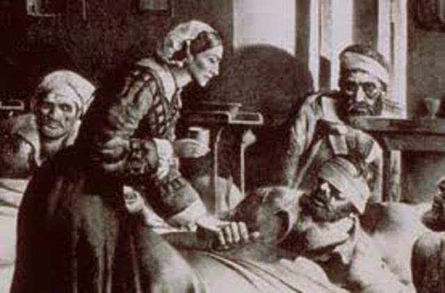 Nightingale nursing in Crimean War