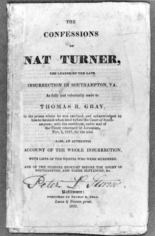 "The confessions of Nat Turner"
