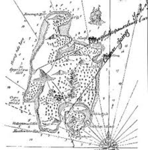 They arrive at treasure island