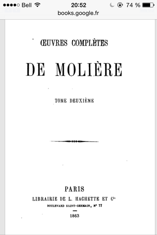 "Tartuffe ou l'Imposteur" by Molière