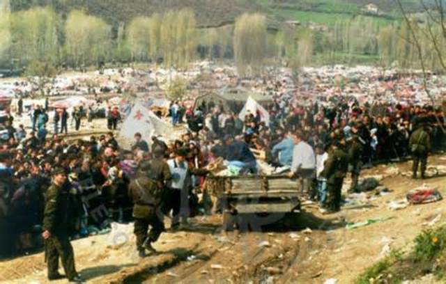 The war in Kosovo started against Serbia/ 4 years old!