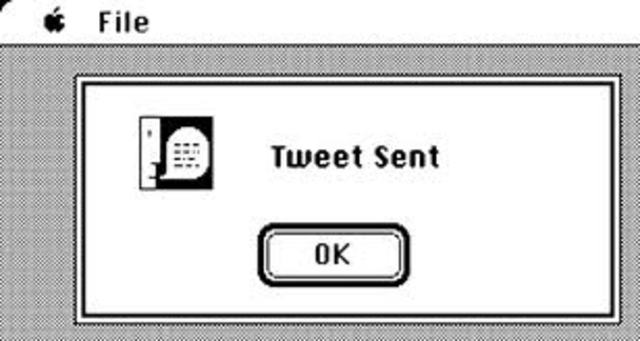 The first tweet was sent.