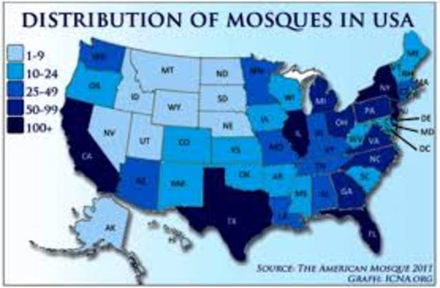 Muslim Mosques grow in America