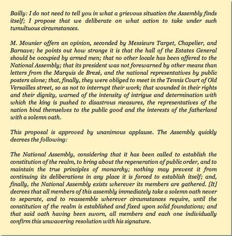 Tennis Court Oath, Fall of the Ancien Regime