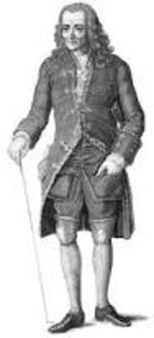 Voltaire is exiled to england