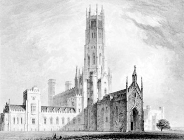 The neo-gothic architecture