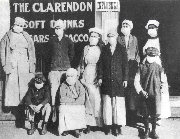 Beginning of the "Spanish flu" pandemic