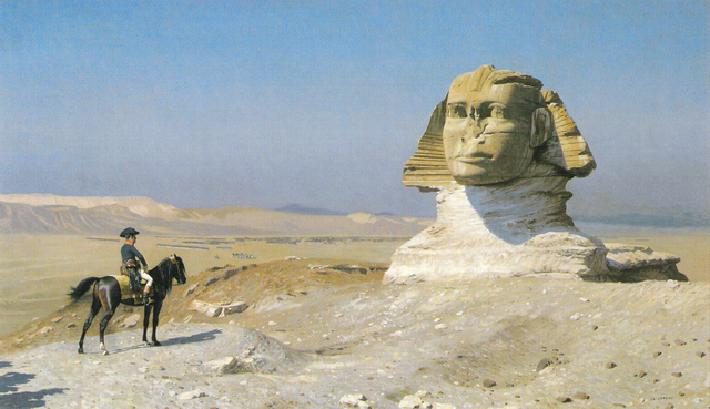Artistic Romanticism and Political Rationality - Bonaparte before the Sphinx by Jean-Leon Gerome