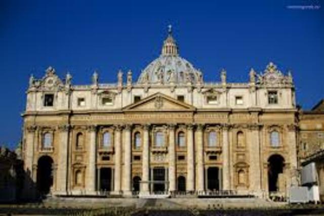 ΔΙΟΡΙΖΕΤΑΙ ΥΠΕΥΘΥΝΟΣ ΑΡΧΙΤΕΚΤΟΝΑΣ ΓΙΑ ΤΗΝ ΚΑΤΑΣΚΕΥΗ ΤΗΣ ΒΑΣΙΛΙΚΗΣ ΤΟΥ ΑΓΙΟΥ ΠΕΤΡΟΥ.