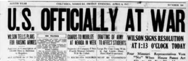 US and Britain declare war on Germany