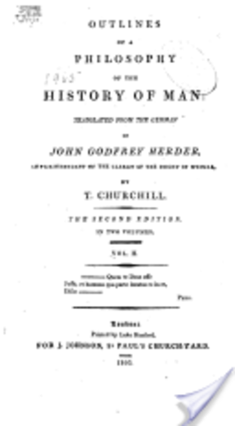Materials for the Philosophy of the History of Mankind - Johann Gottfried von Herder