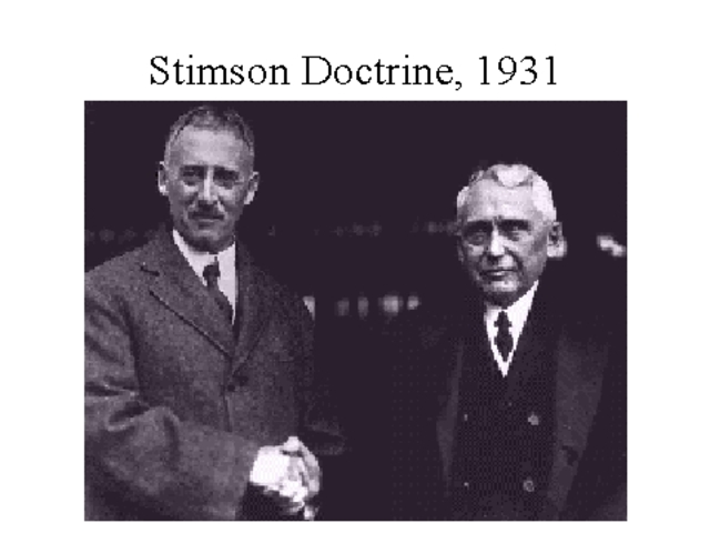 Stimson Doctrine