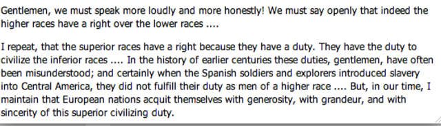 Imperialism: Jules Ferry on Colonialism